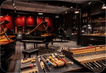 Vue d'ensemble du showroom