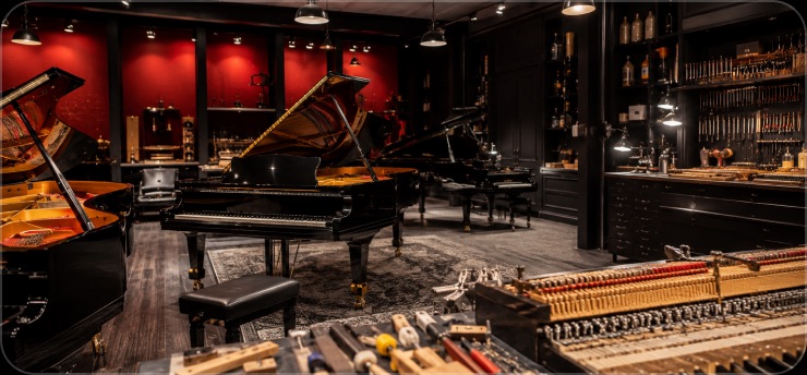 Vue d'ensemble de l'atelier Piano Service à Trappes