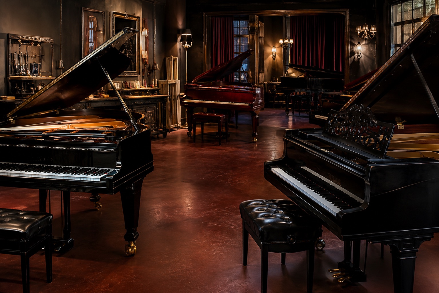 Showroom de l'atelier Piano Service à Trappes